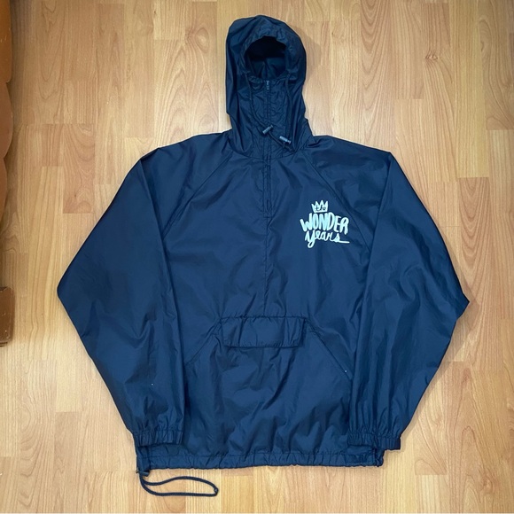 Vintage The Wonder Years Men’s Multi Logo Nylon Band Jacket Size Small - Picture 2 of 9